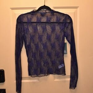 Wild Fable Mesh Lace Layering Top